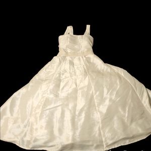 Isabella and Chloe White Formal Dress